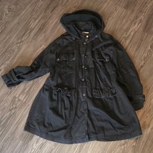 Free People Oversized Hooded Jacket